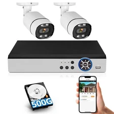 KERUI 8CH 5MP Lite 5IN1 DVR 1080P Security Camera Security System Outdoor 500GB