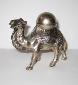 Vintage Metal Animal CAMEL Shape Cigarette Lighter Made in Japan