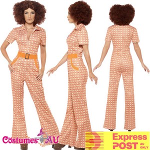 disco 70s jumpsuit 60s authentic tragic hippie hippy chic costume retro ladies