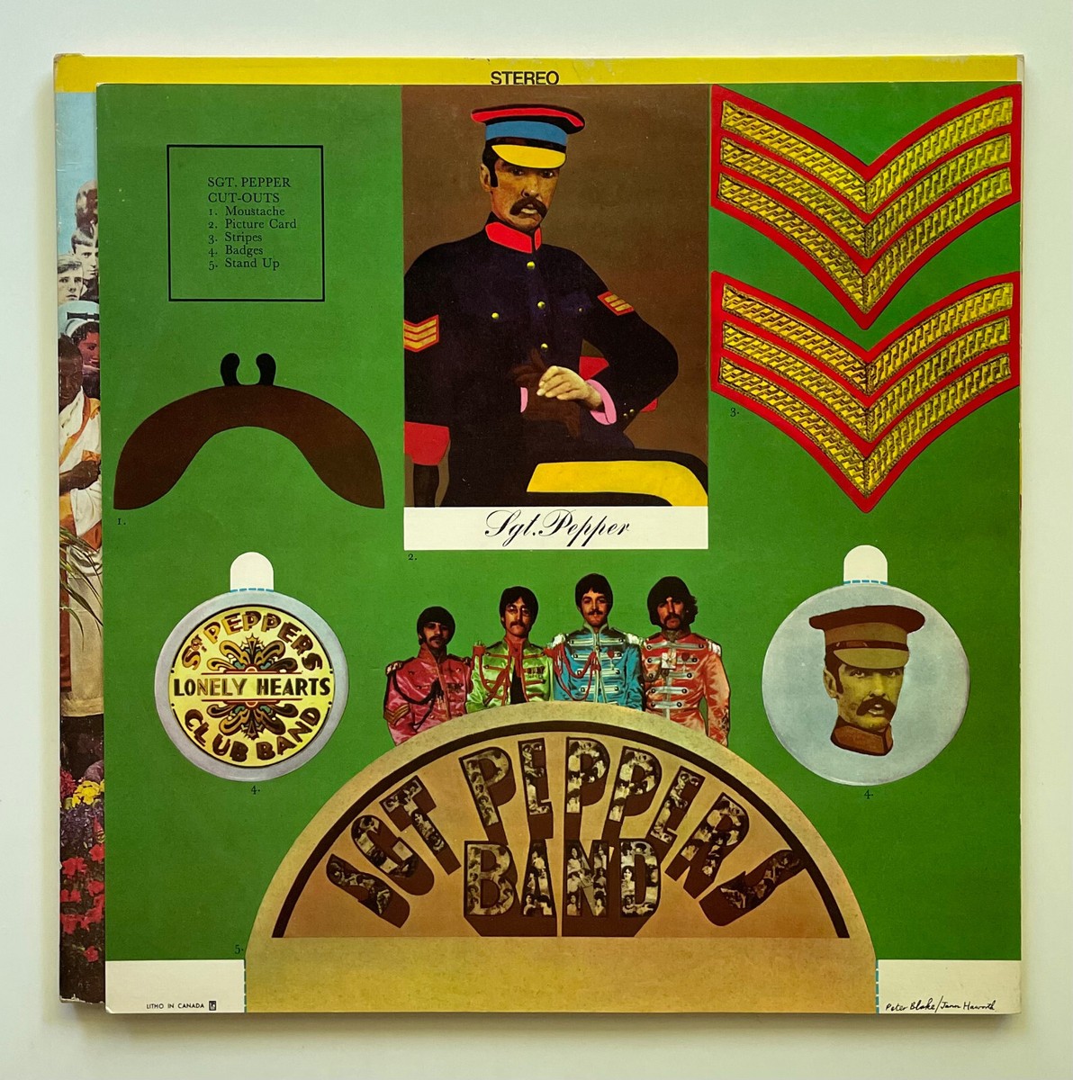 MARBLE VINYL Vtg 1978 THE BEATLES Album SGT PEPPERS Rare CANADA