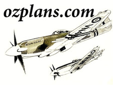 Supermarine Spitfire 24 / Seafire 47 44" WS RC AIRPLANE MODEL PLANS TEMPLATES