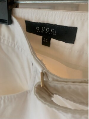 Vintage Gucci White Trousers Pants Made in Italy Slacks designer  