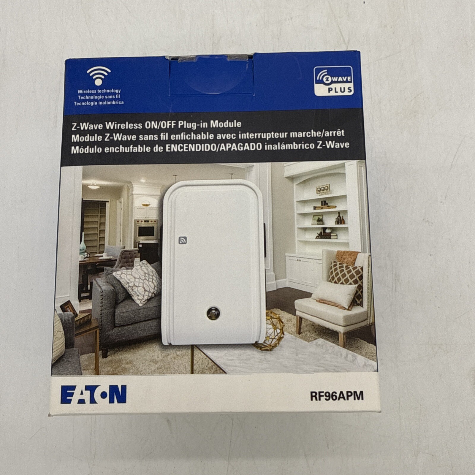 Eaton Z-wave Wireless On/OFF Plug In Module-RF96APM WHITE