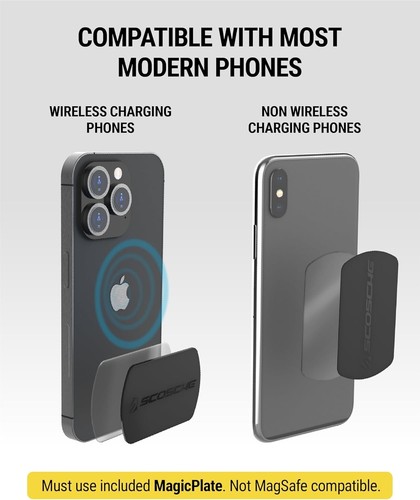 Scosche MXDM Magnetic Phone Holder for Car, Dashboard Cell Phone Holder with Ext - Bild 2 von 9