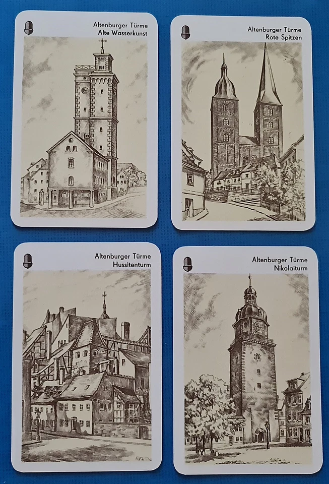 Auténtico castillo de Skatstadt Altenburg 1995 cuarteto cartas Alemania Foto 4 de 4