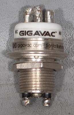 Gigavac GH3-12 VDC Coil 3.5 kV SPDT High Voltage Vacuum Relay