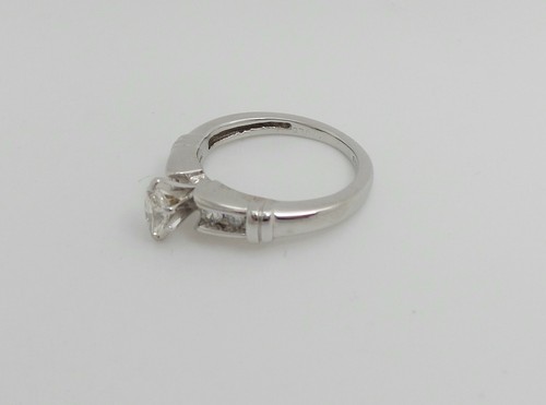 Vintage 1/2CT Natural Marquise Diamond Engagement Wedding Ring 14K White Gold - Picture 9 of 14