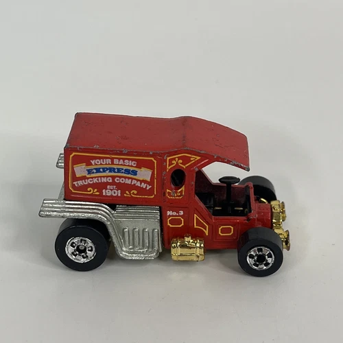 Vintage Hot Wheels Red T-Totaller Delivery Truck 1976 Hong Kong  Loose