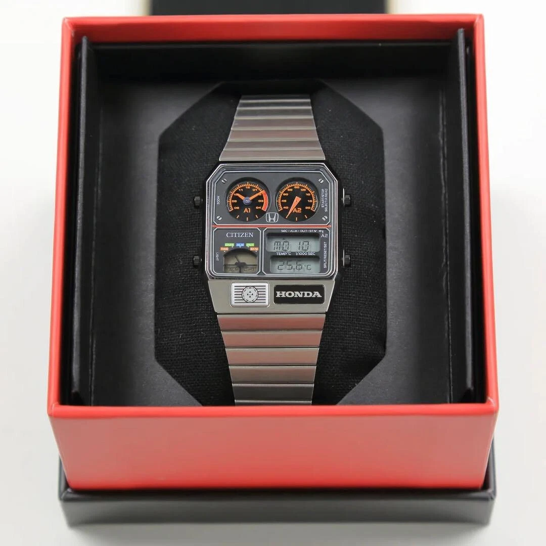 LIMITED Honda × CITIZEN ANA-DIGI TEMP Prelude Model Black Watch