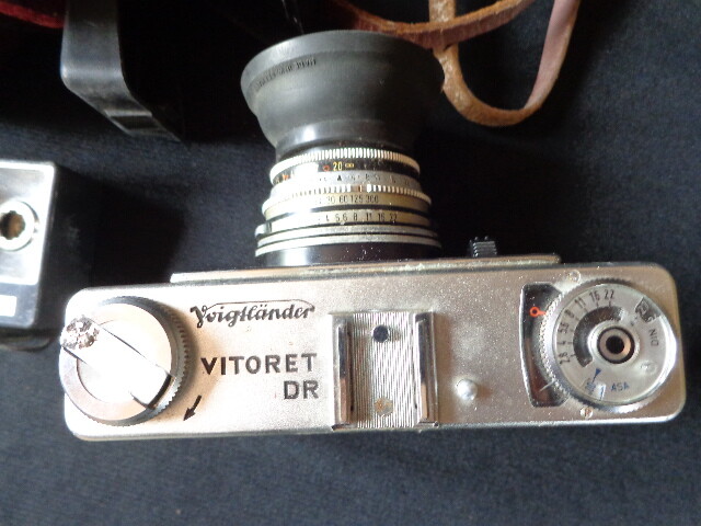 VOIGTLANDER VITORET DR APPAREIL PHOTO ANCIEN DE COLLECTION AVEC ETUI §2