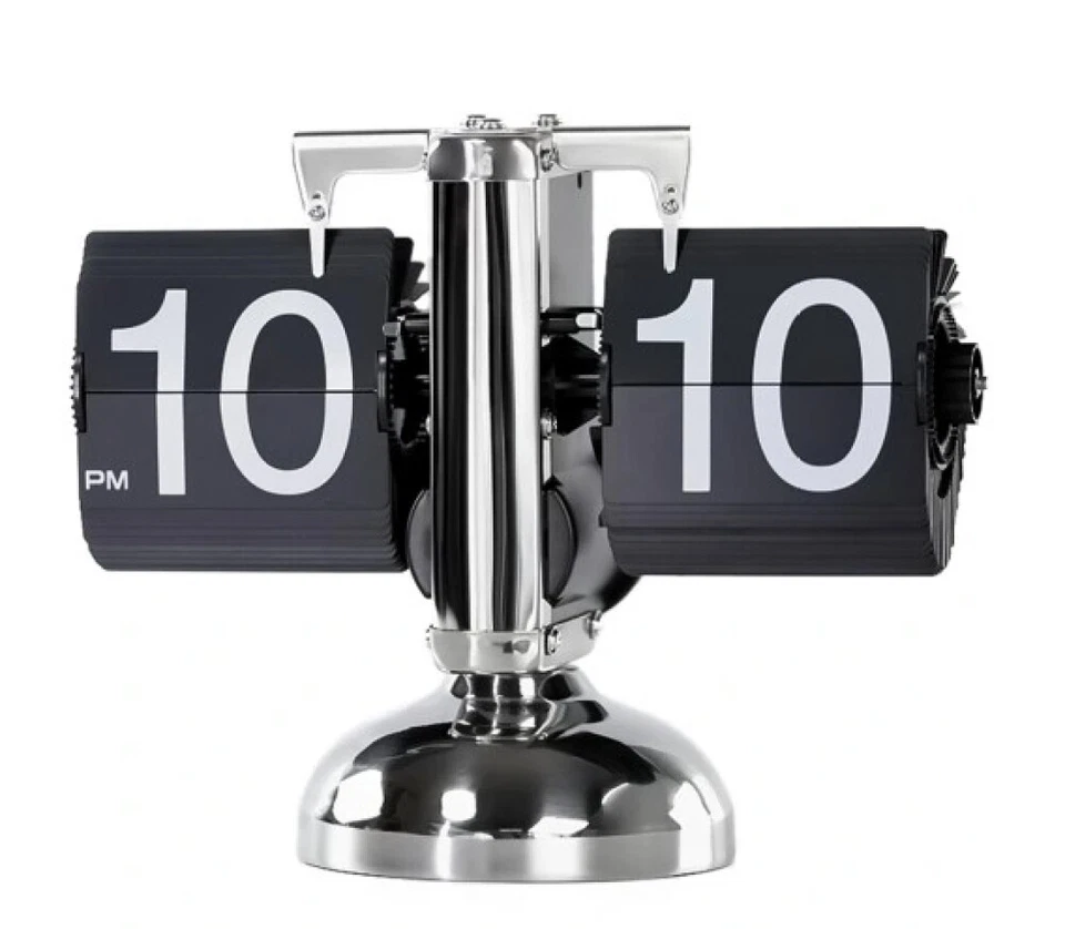 Flip Clock Folding Number Clock Retro Clock Table Clock Station Clock Home Table Decor NEW - Image 3 of 4