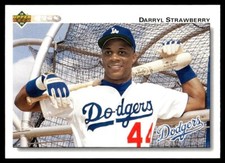 1992 Upper Deck #174 Darryl Strawberry Los Angeles Dodgers