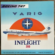 BRAND NEW INFLIGHT200 1:200 scale BRASIL VARIG AIRLINES BOEING 747-400 PP-VPG!!