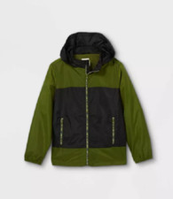 NEW Cat Jack Boys' Colorblock Windbreaker Jacket Size XL 16