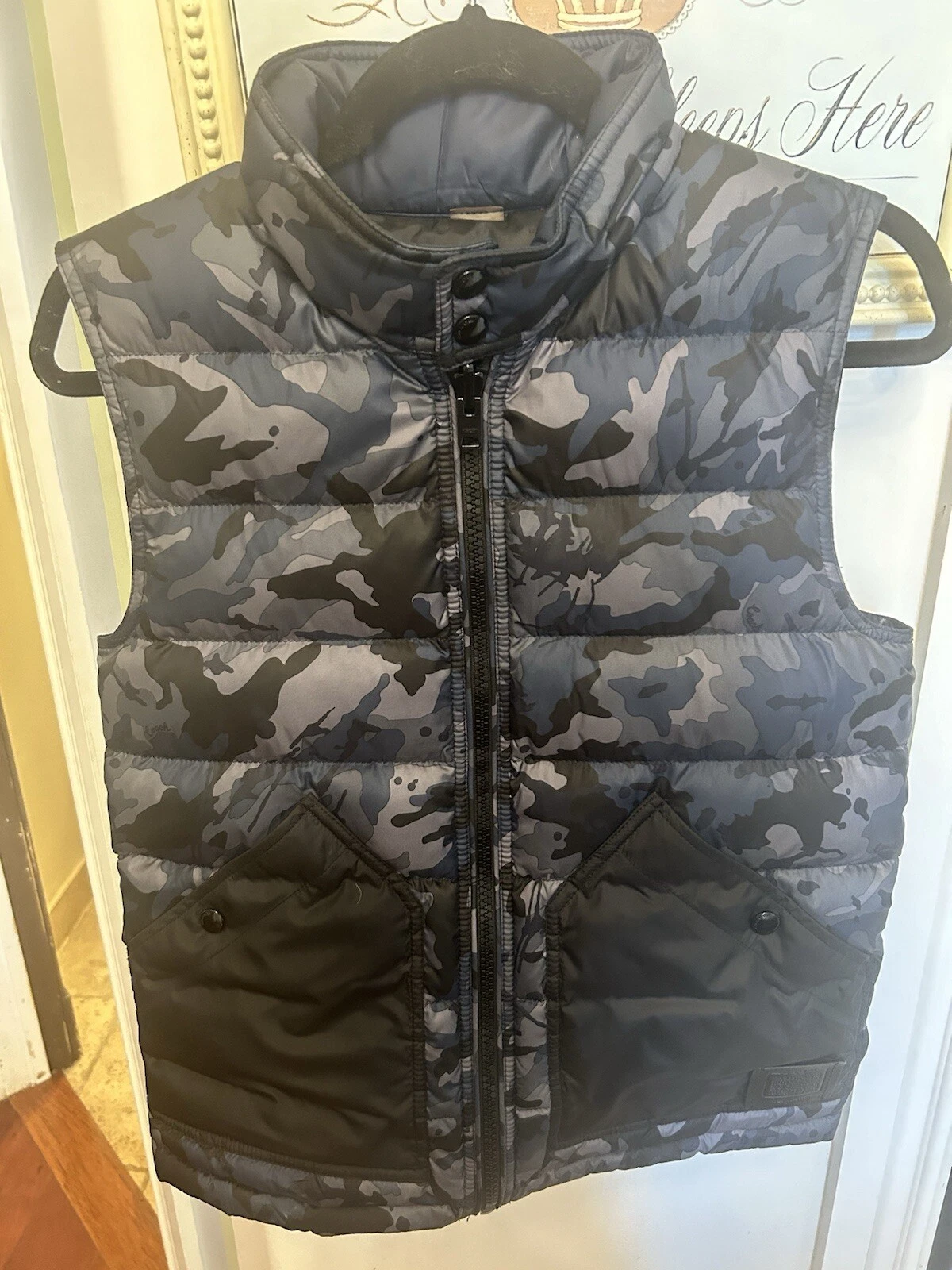 Coach Reversible Camo Vest Size Small