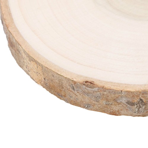 9" wide Natural Round Poplar Wooden Slices Party Home Tabletop Wedding Crafts - 第 5/6 張圖片