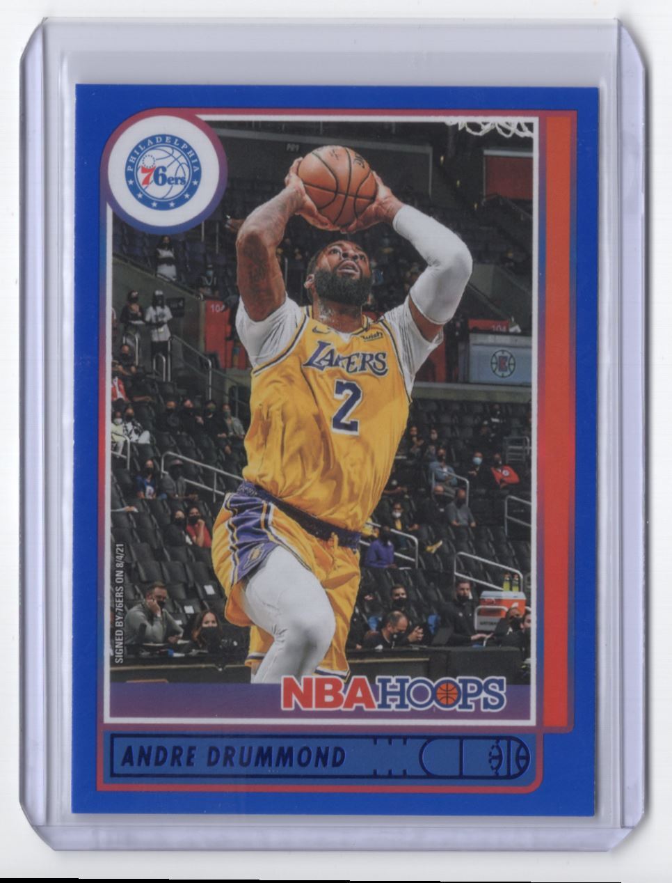 2021-22 Hoops Blue Andre Drummond Philadelphia 76ers #186