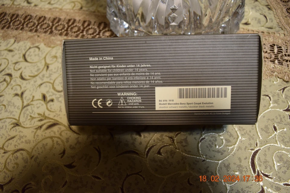 Mercedes-Benz C-Klasse Sport  Coupe Black 2006 Minichamps [B6 696 1918] - Image 3 of 4