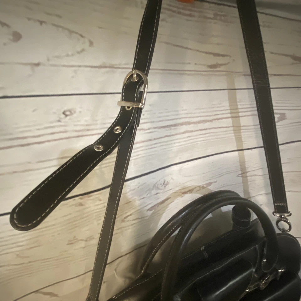 De colección McKlein Negro Imitación Cuero Maletín Laptop Bandolera Bolso de Hombro Unisex Foto 2 de 4