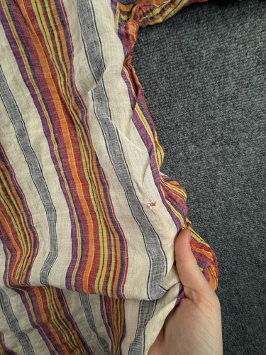 Etro Milano Italy Langarm Hemd Leinen gestreift bunt Knopfleiste Logo XL - Bild 20 von 24