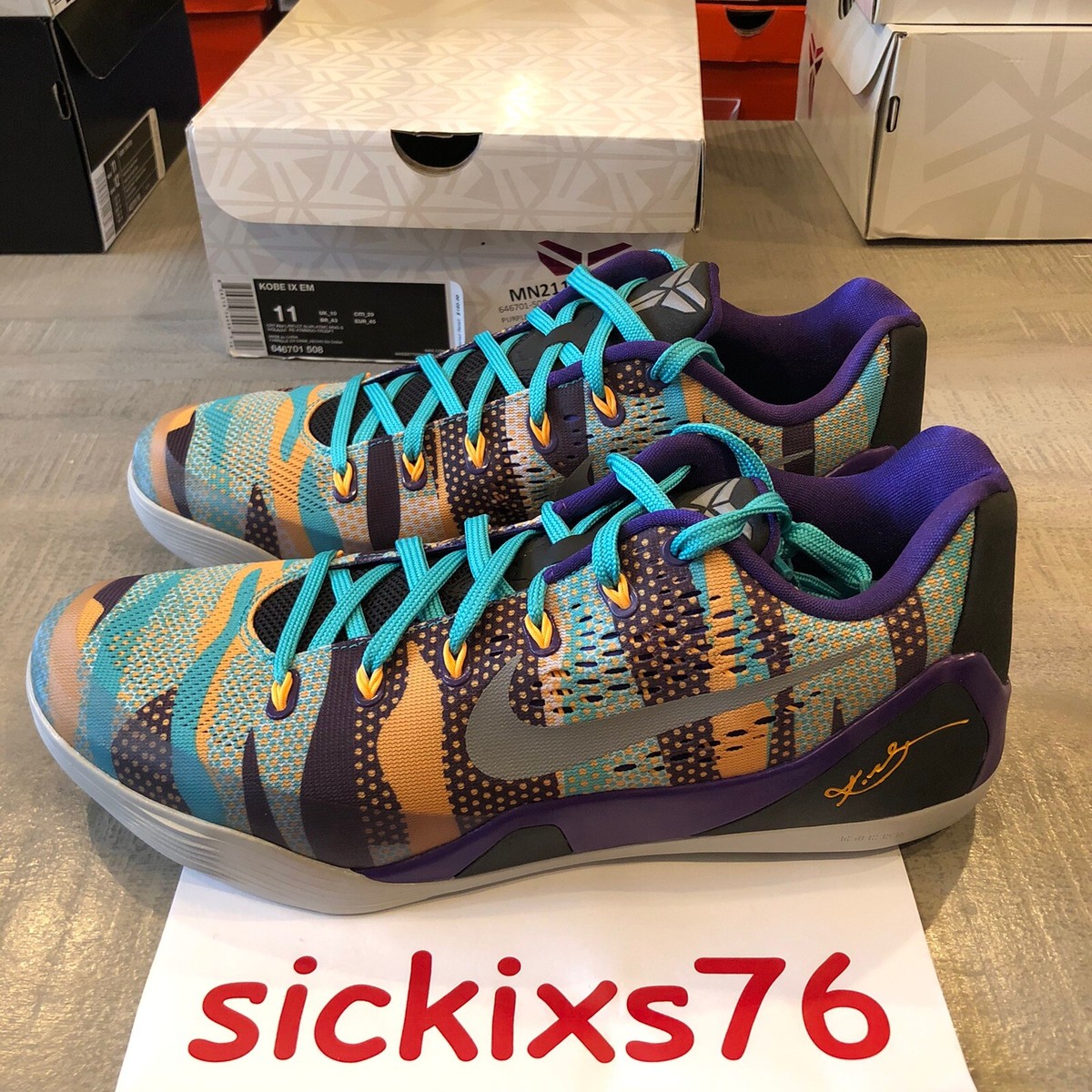 Size 11 - Nike Kobe 9 EM Pop Art for sale online | eBay