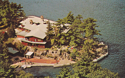 Alte Postkarte - Alexandria Bay, New York - Pine Tree Point Club