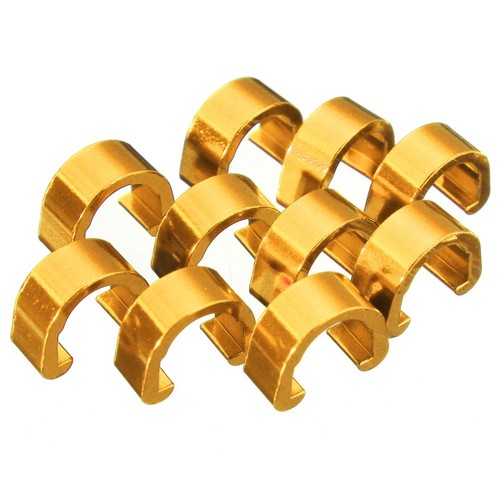 10 x Bike Alloy hose cable C Clips Bicycle Road MTB BMX E-bike UK seller - Picture 10 of 12