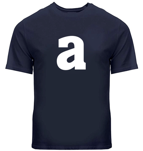 Buchstabe A Alphabet Unisex Herren Damen Tee T-Shirt cool Geschenk Shirts Freizeit Gr. S ~ 3XL - Bild 15 von 32