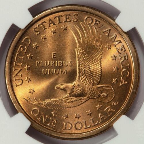 2000 NGC MS67 Deep Struck Thru Sacagawea Dollar Mint Error Unique & High Grade - Picture 3 of 5