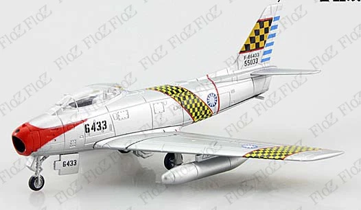 Taiwan Air Force F-86 Sabre F-86F 6433 1:100 diecast Aircraft plane Atlas Model - Image 3 of 4