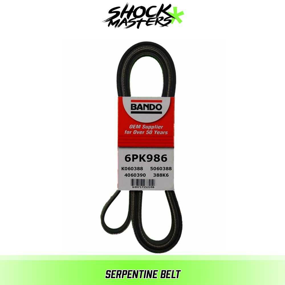 Alternator and Compressor Serpentine Belt for 2001-2005