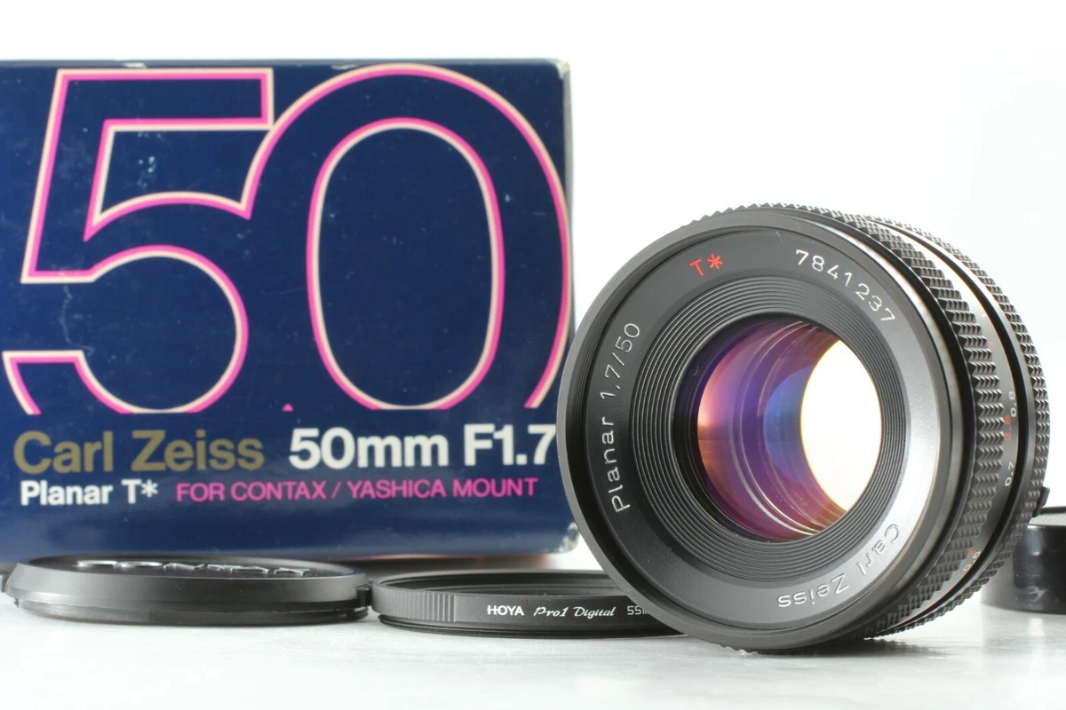 [CLA'd; MINT in BOX] Contax Carl Zeiss Planar T* 50mm f/1.7 MMJ Lens From  JAPAN