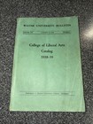 Wayne University Bulletin - 1938 -39 College of Liberal Arts catalog WAYNE STATE — photo 1