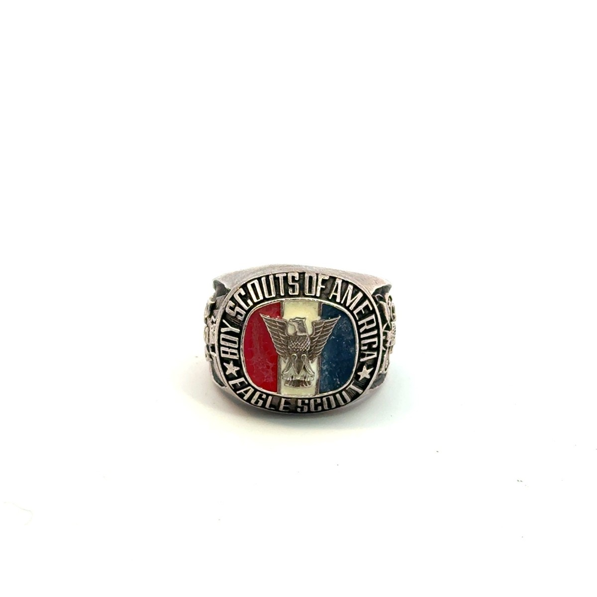 Bsa Sterling Bsa Eagle Scout Ring Boy Scouts Of America Eagle