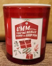  Mainstay 1 Wick Glass Jar Candle 🎄Umm You're Really Hard to SHOP For🎄Gift Bag