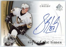 Sidney Crosby 2005-06 SP Authentic Sign of the Times Rookie Autograph Card #SC