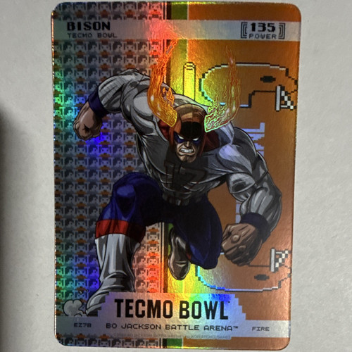 Bo Jackson Battle Arena Bo Jackson Tecmo Bowl Parallel Bison EZ78 Bills Card