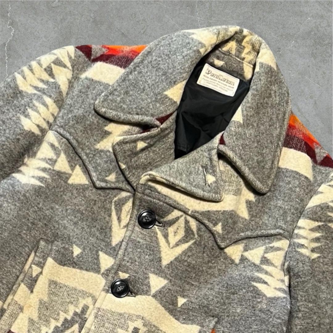 Pendleton Vintage Native Pattern Wool Jacket L 70… - image 2