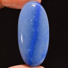 Natural Blue Aventurine Oval Shape Cabochon Gemstone 40 Ct. 40X19X5 mm GC-28856