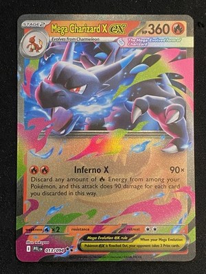 2025 Pokemon Phantasmal Flames Mega Charizard X ex Double Rare #013/094
