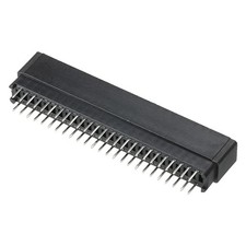 Card Edge Connector Black Socket Straight Connection 50Pin 2.54mm Pitch