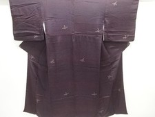 7737481: JAPANESE KIMONO / ANTIQUE KIMONO / TAISHO ROMAN STYLE / SILK / KINSHA /