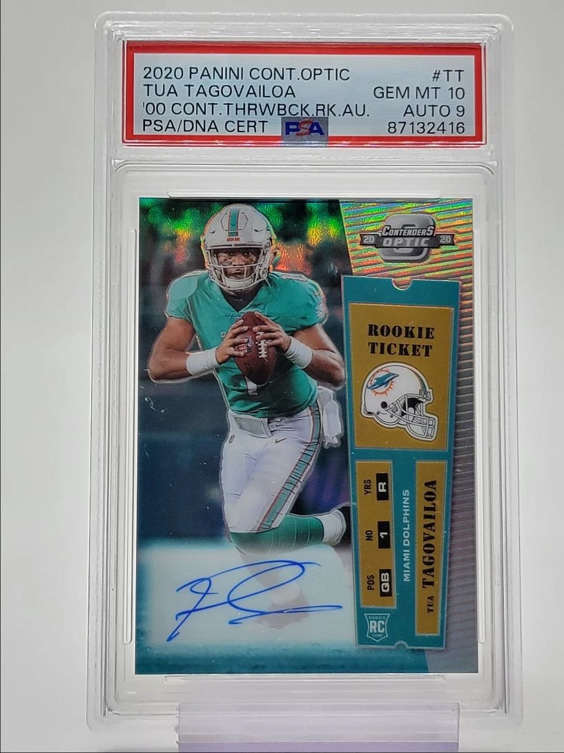 Tua Tagovailoa Panini Contenders Optic 2000 Contenders Throwback Rookie Autographs #TT Base