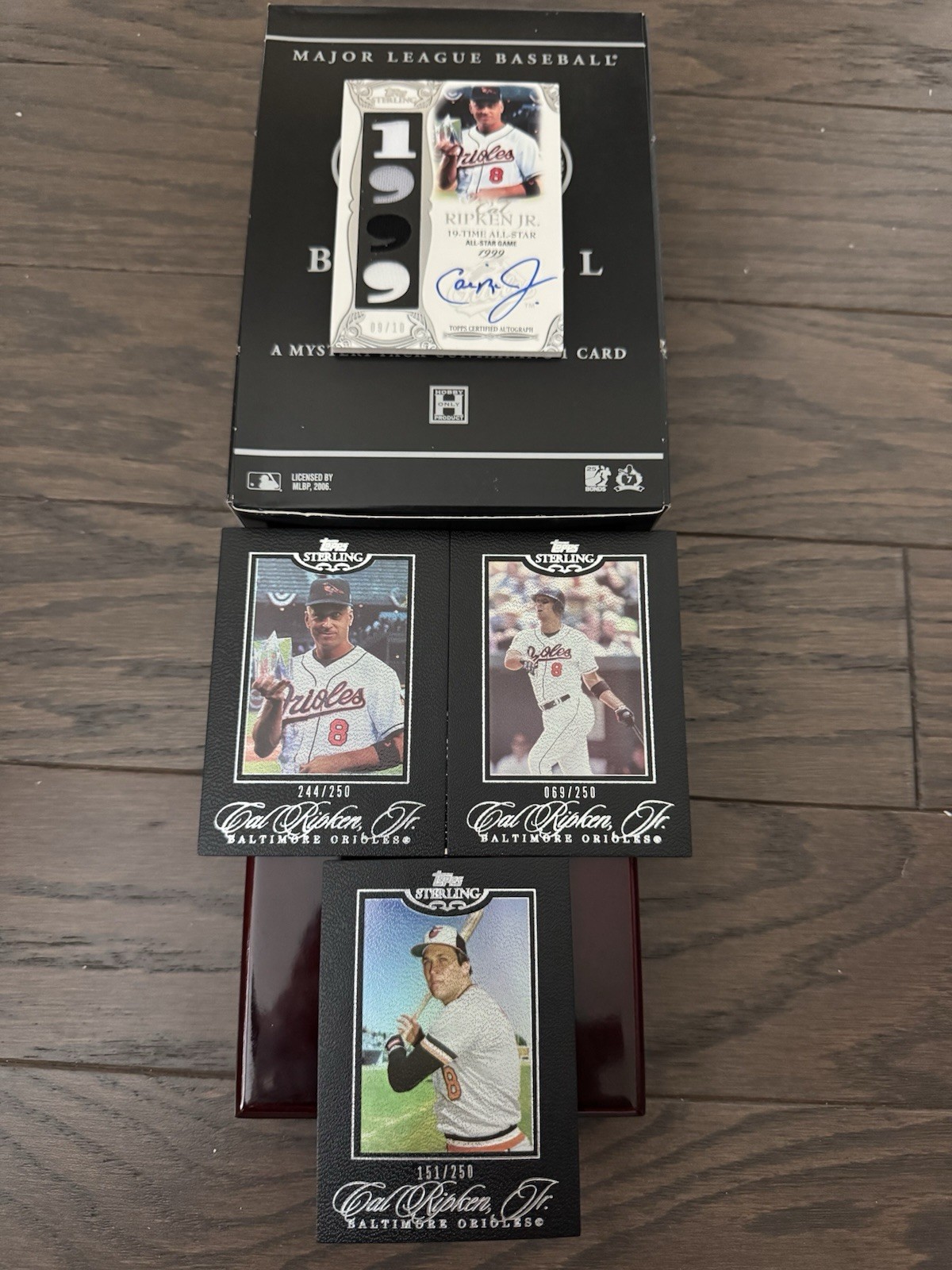 2006 TOPPS STERLING CAL RIPKEN AUTOGRAPH / JERSEY CARD # 9/10 PLUS 3 OTHER CARDS