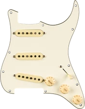Fender Pre-Wired Strat Pickguard, Pure Vintage '9 w/RWRP Midde,Parchment 11 Hole