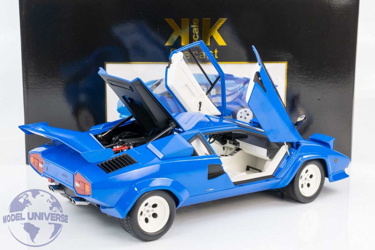 1/12 ランボルギーニ カウンタック LP5000S QV 1985 ブルー KK Scale - 1:12 Lamborghini Countach LP5000S QV 1985 Blue