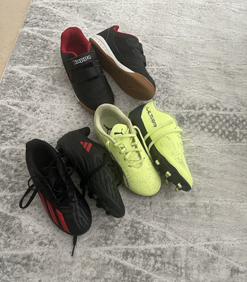 Adidas Kappa Puma (Puma Ultra) Nocken-Fußballschuhe Set, Schnürung/Klett, bunt