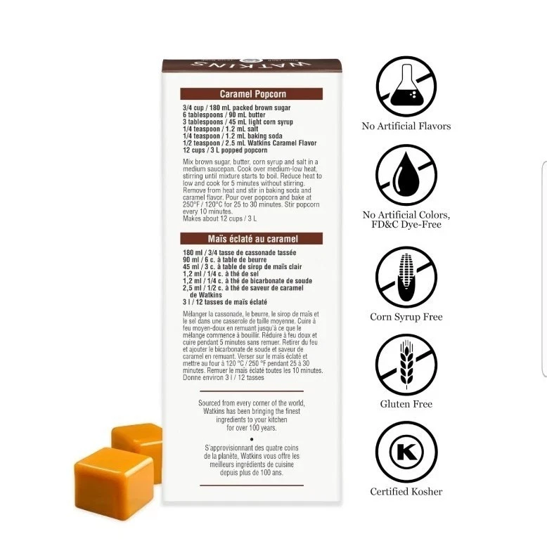 Watkins Caramel Flavoring Concentrate 2 Fl Oz Gluten Free Non GMO Fast Shipping - Image 3 of 4