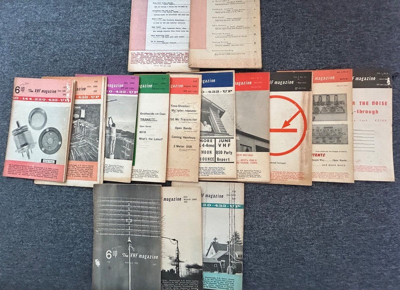 6 UP - The VHF Magazine Lot (15) -- 1963 - 1965