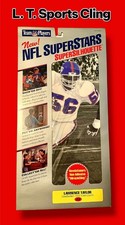 LAWRENCE TAYLOR NY GIANTS VINTAGE NFL 10' CLING SUPER SILHOUETTE NFL SUPERSTARS